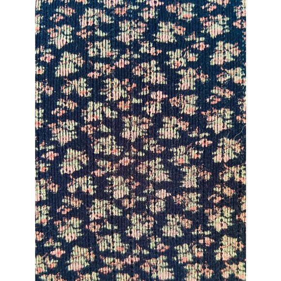 Dôen Women’s XS Maxine Mock-neck Rib Knit Top in Nightfall Secret Garden - Picture 7 of 7